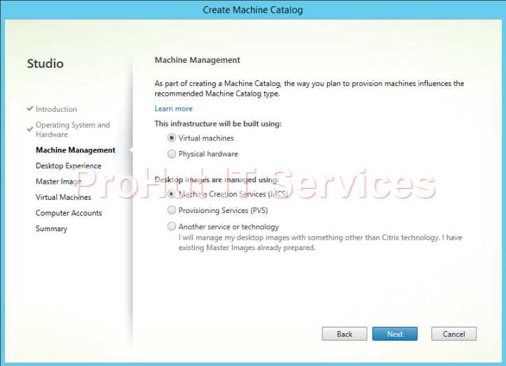 Configure Citrix XenDesktop 7.1 Catalog Configure Citrix XenDesktop 7.1 Catalog