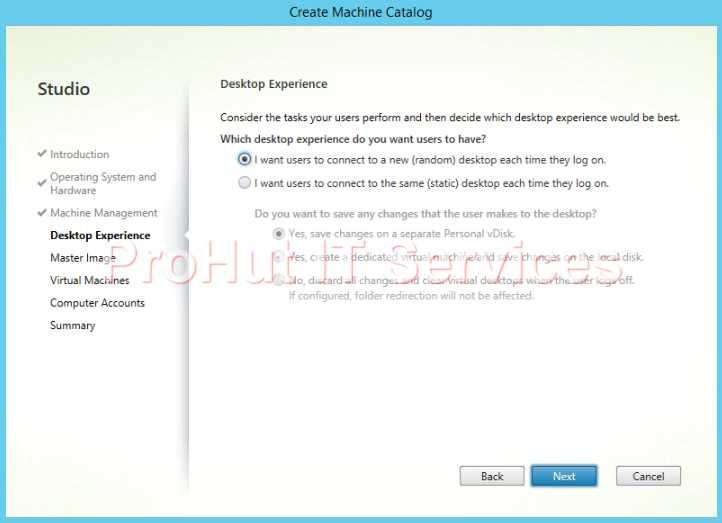Configure Citrix XenDesktop 7.1 Catalog Configure Citrix XenDesktop 7.1 Catalog
