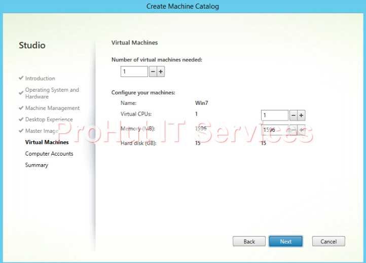 Configure Citrix XenDesktop 7.1 Catalog Configure Citrix XenDesktop 7.1 Catalog